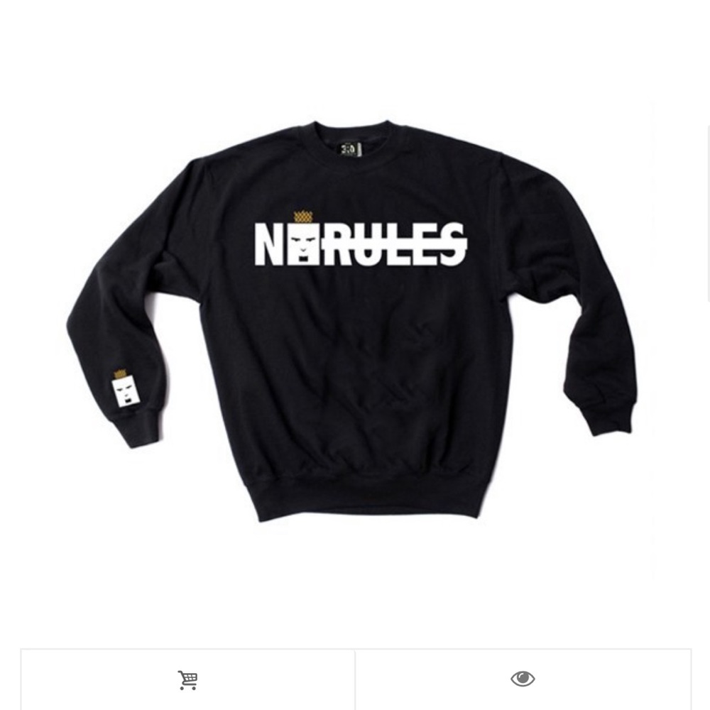 No Rules Sweater 100% cotton Streetwear Unisex